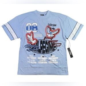 Civil‎ Regime American Classic Oversized Pale Blue Tee Shirt
Men's size large